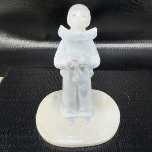1983 Flavia Weedn The Clown Porcelain Boy Figurine Making Believe Figure VTG